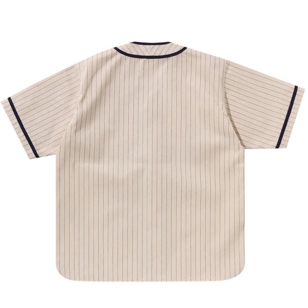 BAPE 'A BATHING APE' BASEBALL T-SHIRT IVORY