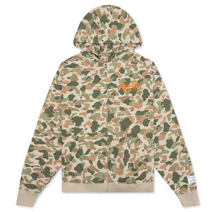 90's Full Zip - Frog Camo Plains