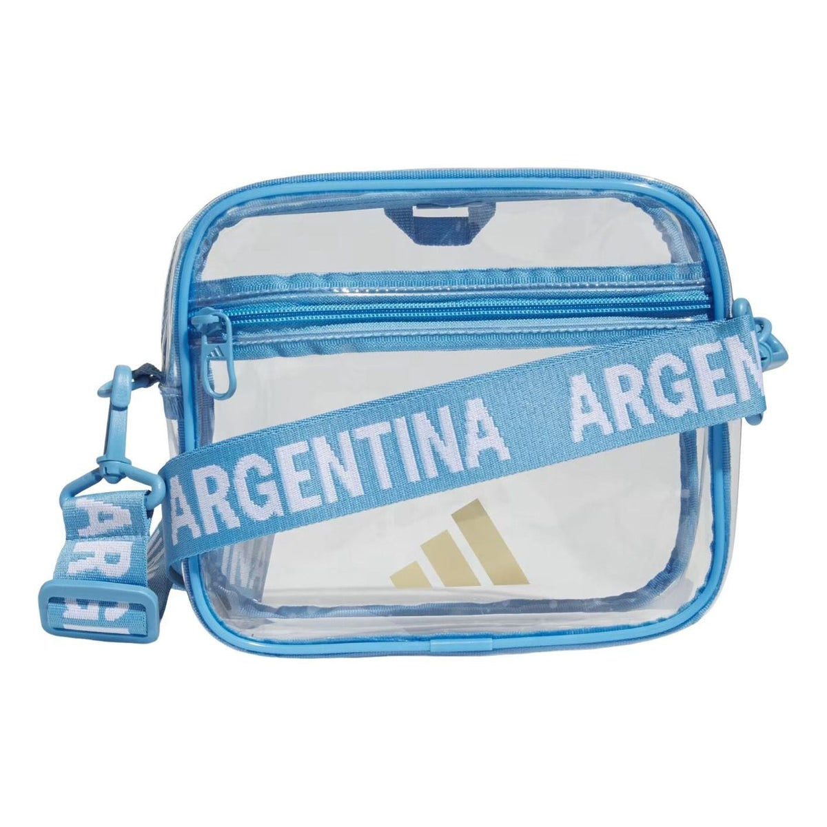 adidas Argentina Clear Crossbody 'Light Blue Gold Metallic' JL4164