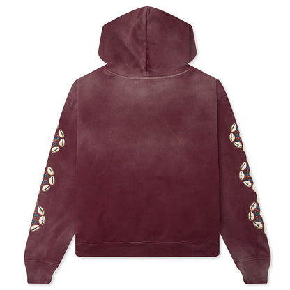 Barriers Cowrie Shell Hoodie - Maroon