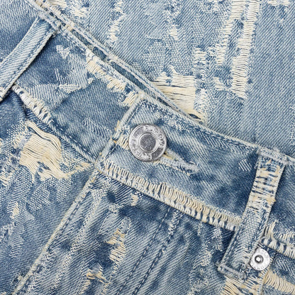 Bead Splatter Destroy - Light Indigo
