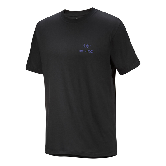 Arc'Teryx Kragg SL Cotton Bird Word T-Shirt 'Black Purple' X000009535-BLACK
