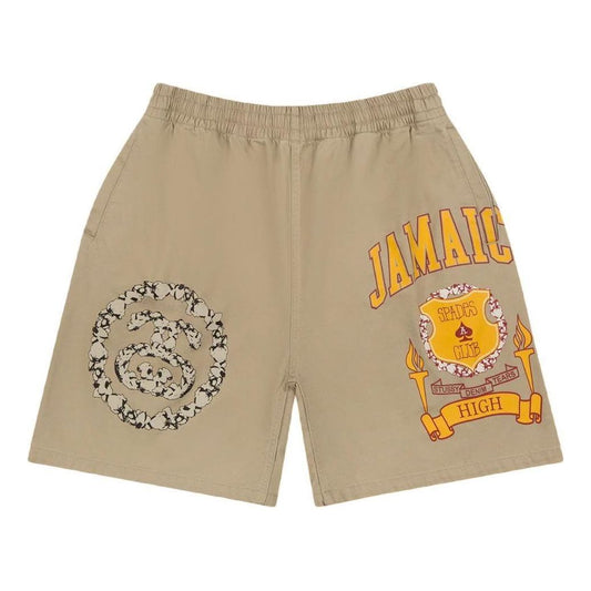 Denim Tears x Stussy Jamaica High Shorts 'Khaki' 312025
