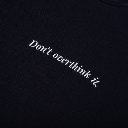 Don't Overthink It L/S Tee - Navy