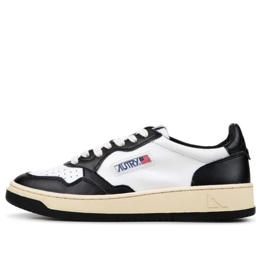 Autry Medalist Low Leather 'Black White' AULM-WB01