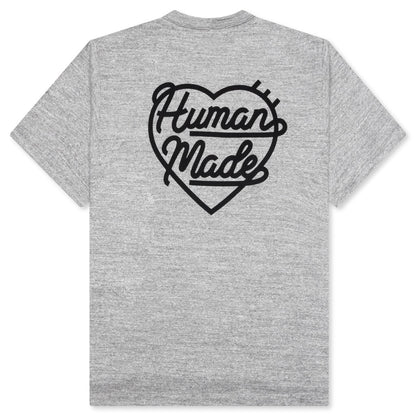 Heart Badge T-Shirt - Grey