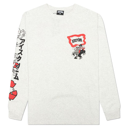 Nation L/S Knit - Light Heather Grey