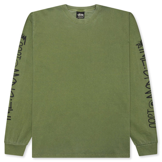 International Crew Pigment Dyed L/S Tee - Olive