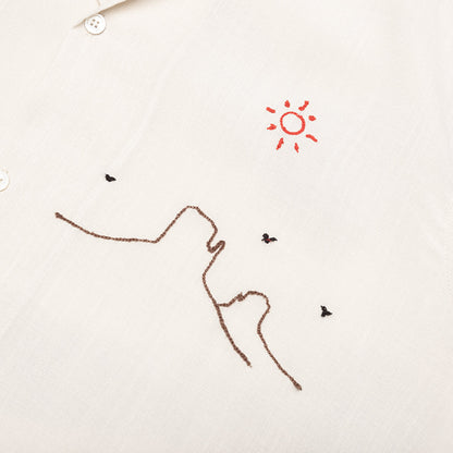 Into the Distance Camp Shirt - Ivory