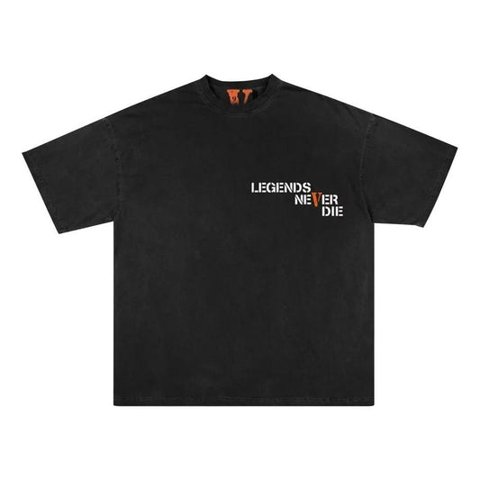 VLONE x Juice WRLD 999 T-shirt 'Black Orange' JWV999TBLK