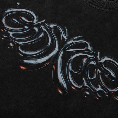 Mercury Logo T-Shirt - Black Wash