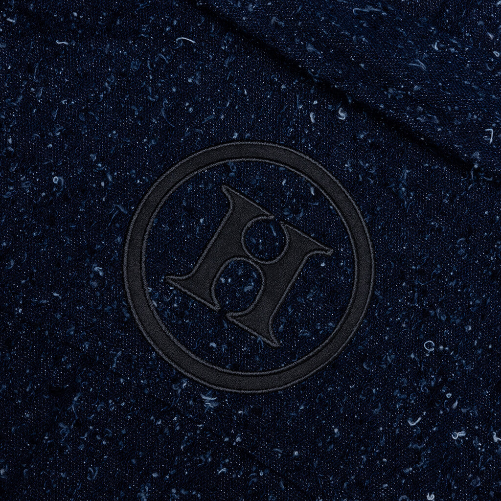 Nep Yarn Chacket - Navy