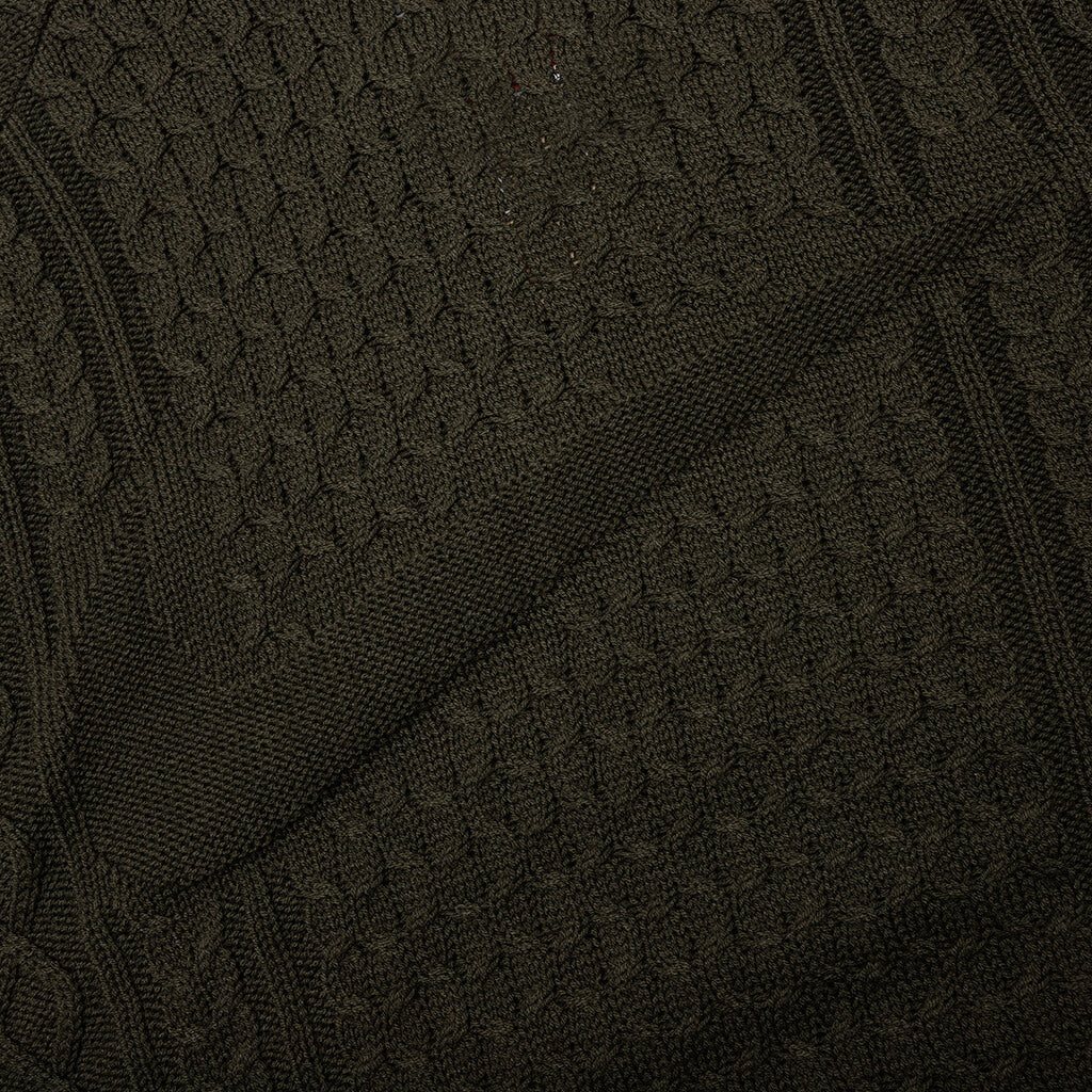 Nike Life Cable Knit Turtleneck Sweater - Cargo Khaki