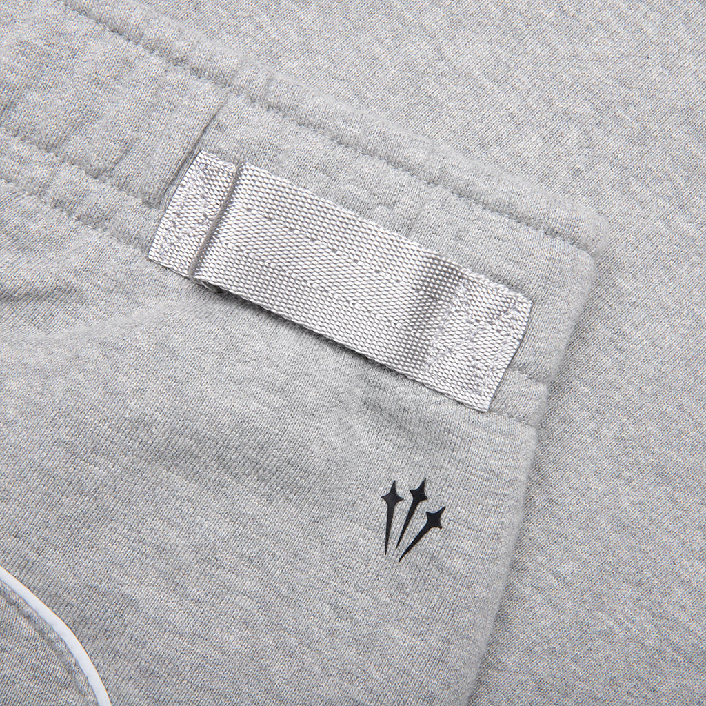 Nike x NOCTA Fleece CS Pants  - Heather Grey/Matte Silver/Black