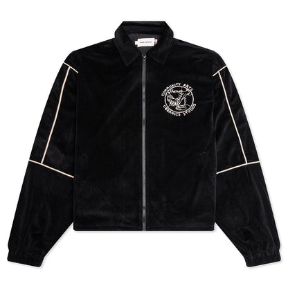 Piping Track Jacket - Black