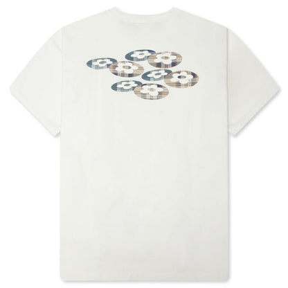 Plaid Two Flower Tee - White