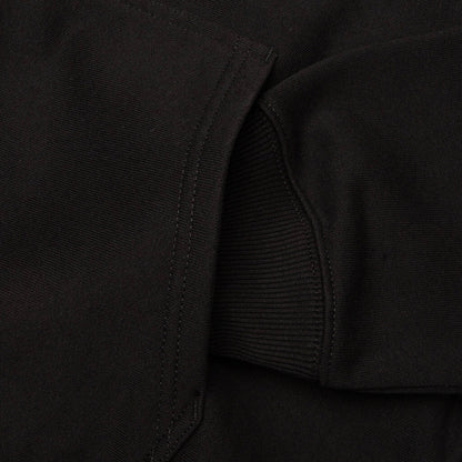 S Box Zip Hoodie - Black