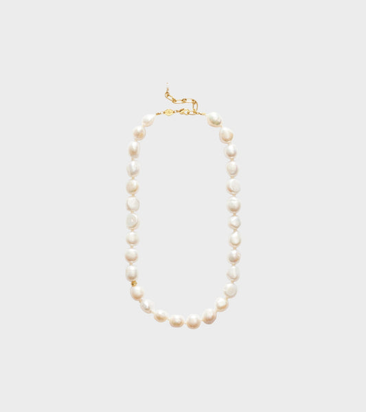 Stellar Pearly Necklace Gold
