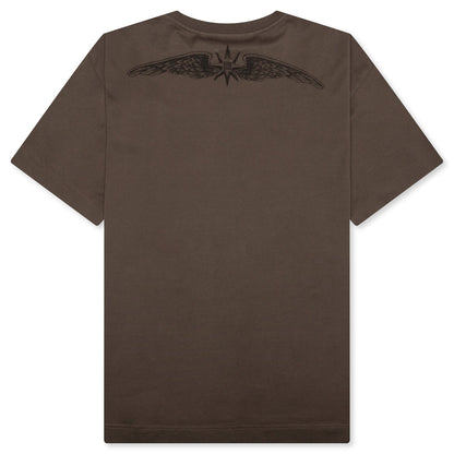 Wings Cotton T-Shirt - Khaki
