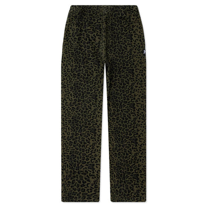 Leopard Beach Pant - Olive