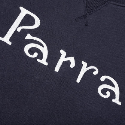 Weird Trad Logo Crew Neck Sweatshirt - Dark Navy