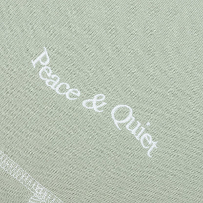 Wordmark Reverse Stitched Hoodie - Sage