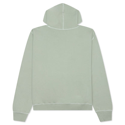 Wordmark Reverse Stitched Hoodie - Sage