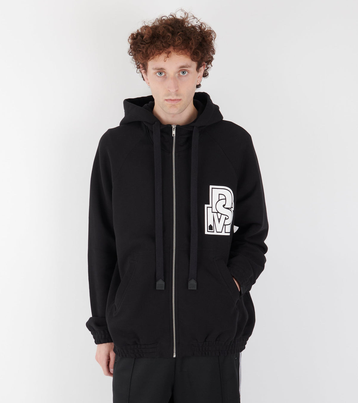 Zipped Hoodie Black