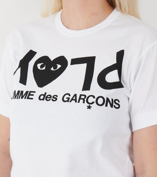 U Logo Print T-shirt White