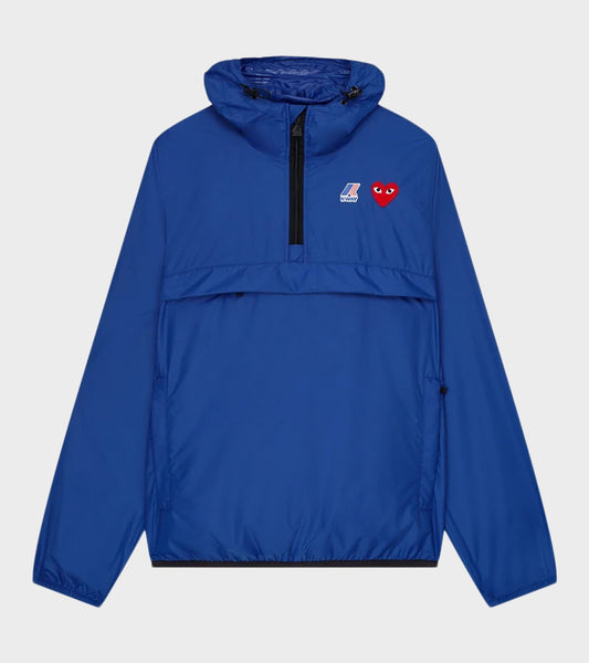 K-WAY Packable Half Zip Anorak Blue