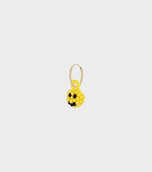Mini Smiley Earring Yellow