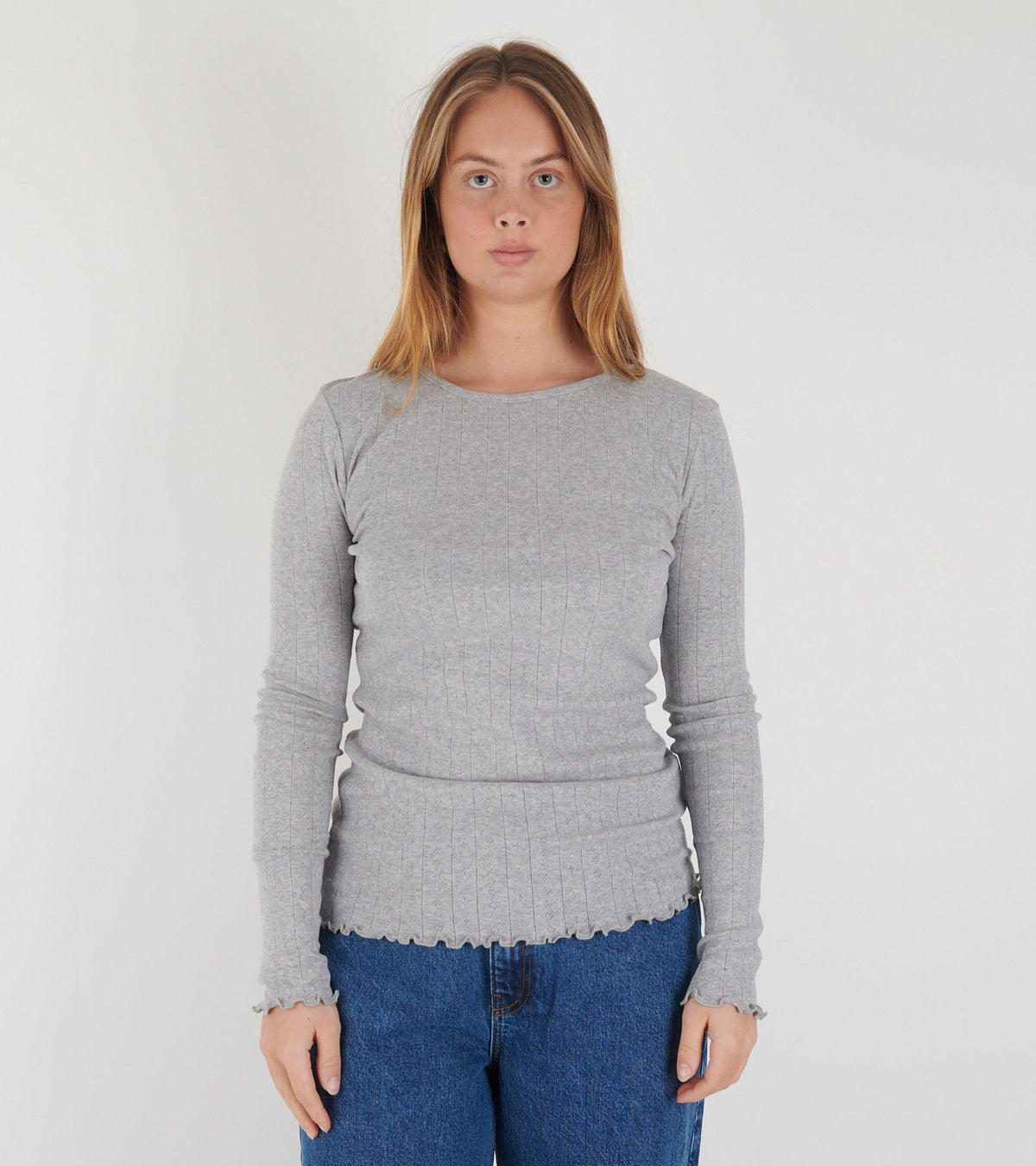 Edie Blouse Grey Melange