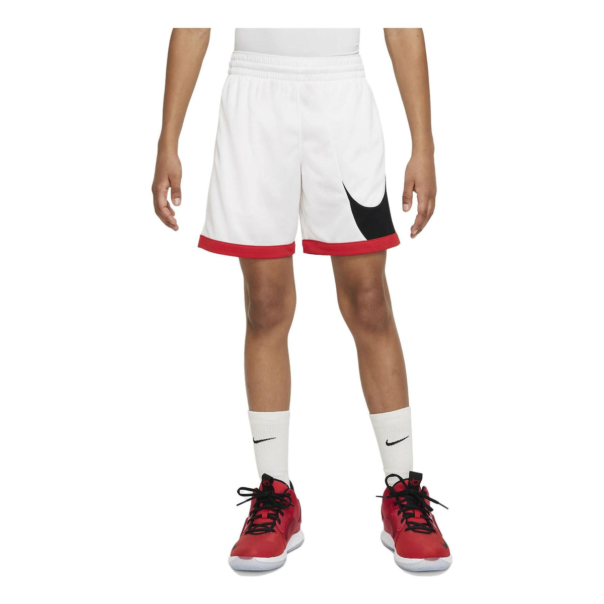 (PS) Nike Dri-FIT Basketball Shorts 'White Black Red' DM8186-101