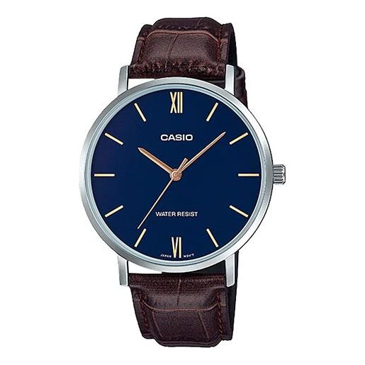 Casio  Angel Business Analog Watch 'Dark rwn Blue' MTP-VT01L-2B