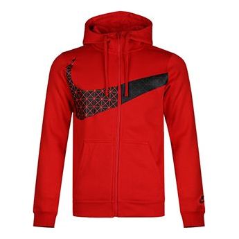 Nike Big Swoosh LOGO Large Hooded Jacket Red BV5822-650