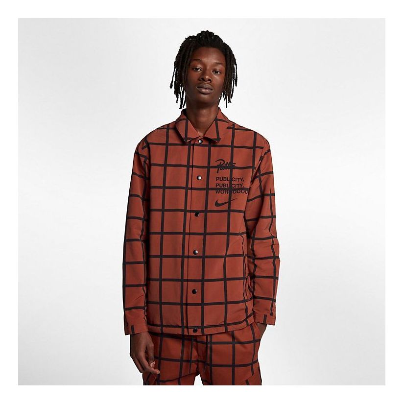 Nike x Patta Coach Jacket 'Mars Stone Black' AH6488-689