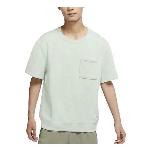 Nike SB Solid Color Round Neck Pocket Athleisure Casual Sports Short Sleeve Unisex Blue / Navy Blue DH2930-017