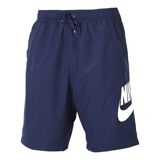 Nike Ce Short Woven Hybrid Large Logo Sports Training Shorts Navy Blue CJ4441-410