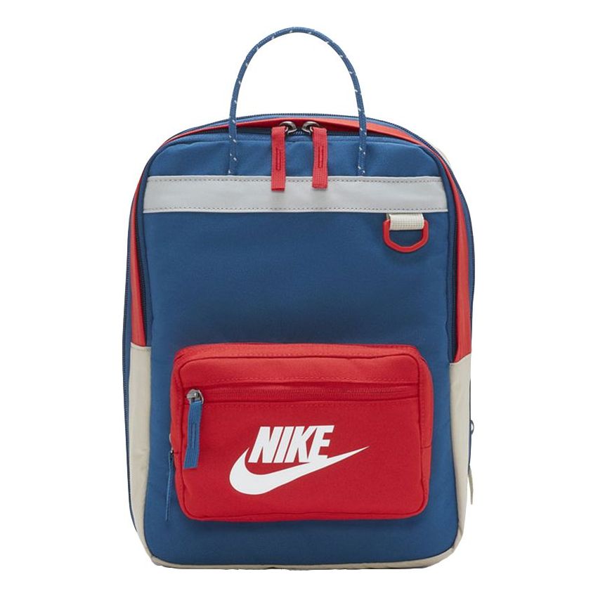 Nike Athleisure Casual Sports Colorblock backpack Navy Blue BA5927-476