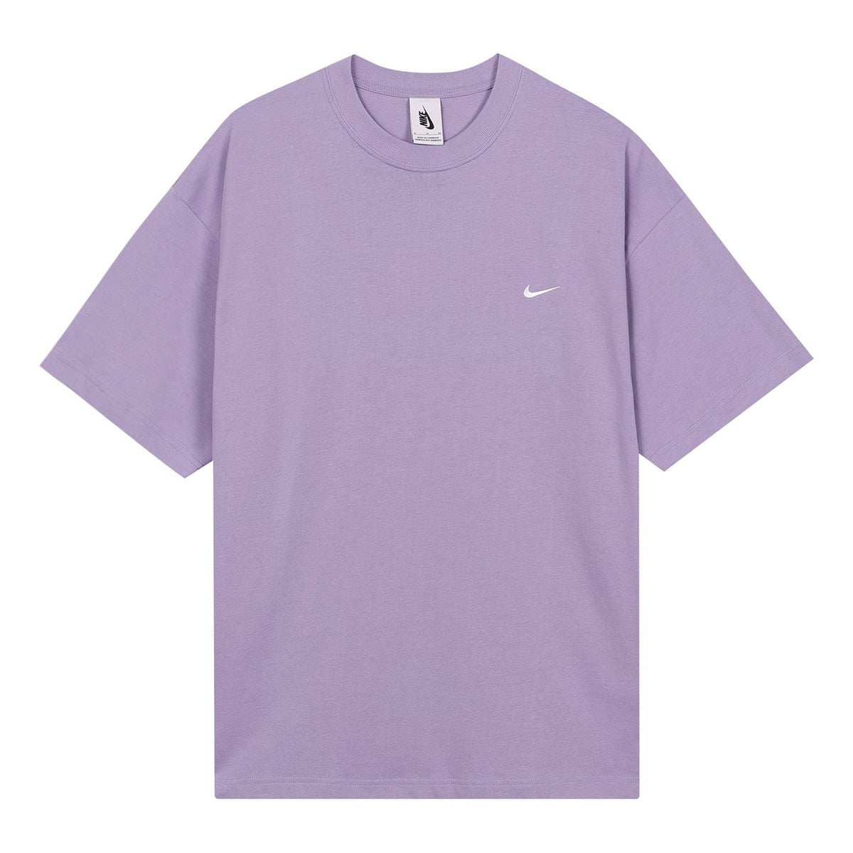 Nike Lab Solo Swoosh Basic Sports Short Sleeve Purple DA0321-563