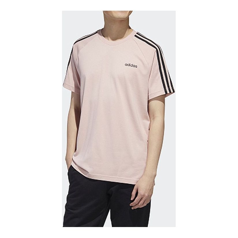adidas neo M Esntl 3S Tee Sports Short Sleeve Pink GJ8903