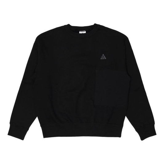 Nike x ACG Casual Sports Fleece Round Neck Pullover Long Sleeves Black CV0683-010