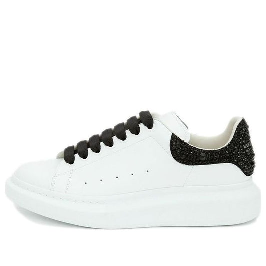 Alexander McQueen Oversized Sneaker 'White Jet Black Crystal' 662654WIA4U9581