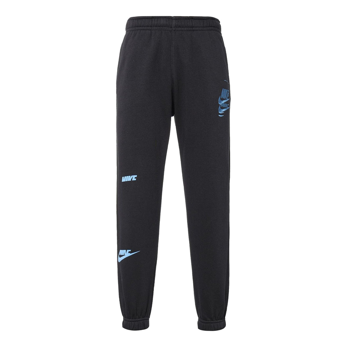 Men's Nike Logo Embroidered Bundle Feet Sports Pants/Trousers/Joggers Autumn Black DM6872-010