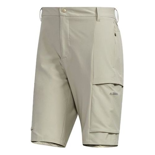 adidas Xplr Cargo Shor Outdoor Pocket Casual Sports Shorts Leather Gray FN0787
