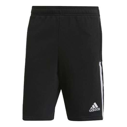 adidas Tiro 21 Sweat Shorts Stripe Slim Fit Soccer/Football Sports Black GM7345