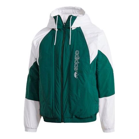 adidas Retro Sports Splicing Jacket Green GE1302