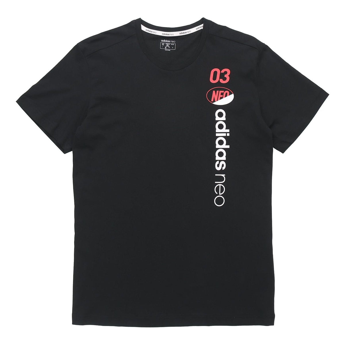 adidas neo M Brlv Tee 3 Sports Short Sleeve Black GK1526