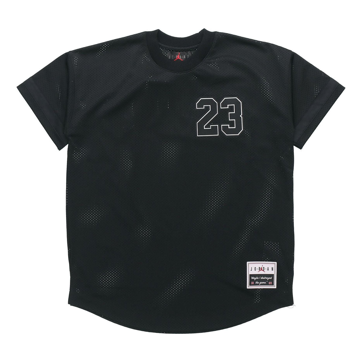 Men's Air Jordan Sports Basketball Black Jersey AO2827-010