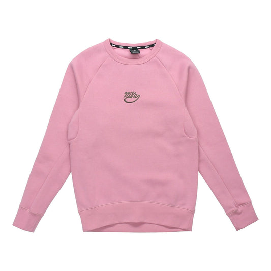Nike SB Icon Skateboard Fleece Round Neck Pullover Pink 885846-678